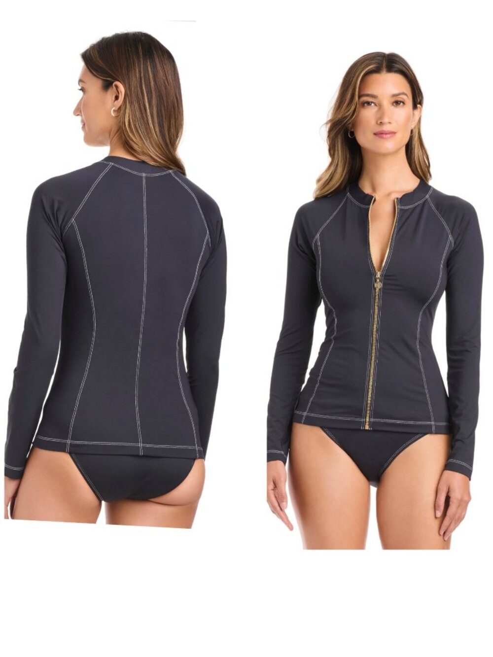 Bleu Rod Beattie Rashguard Swim Top Women's Size S